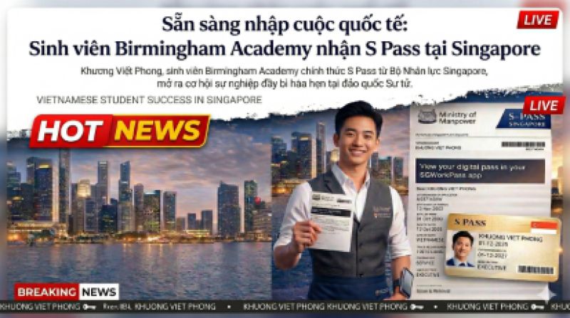Sinh vi&ecirc;n Việt Nam nhận S Pass tại Singapore ngay sau tốt nghiệp